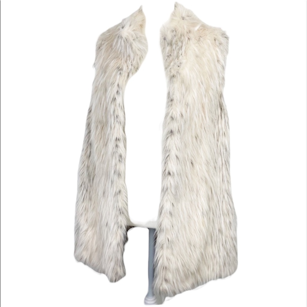 Rachel Zoe Vest Faux Fur Long Size Small NWOT